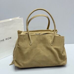 The Row Beige Suede Tote Bag